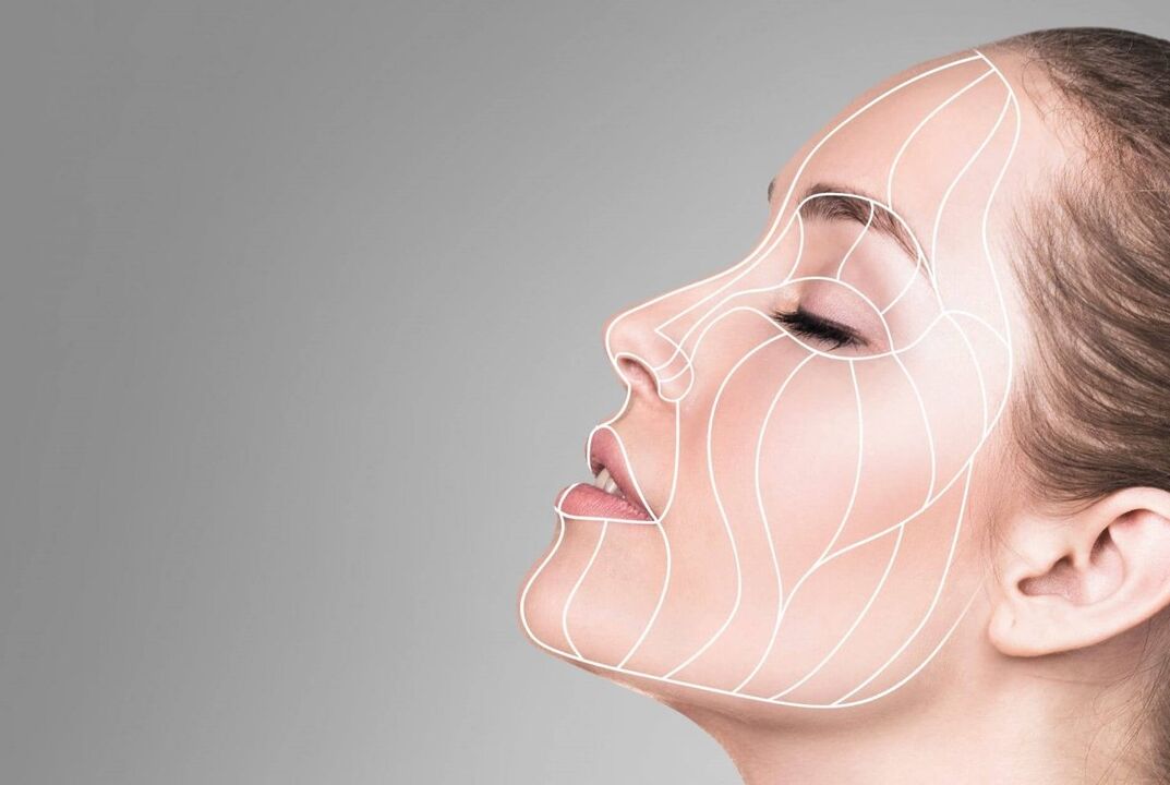 linije za masažu lica za pomlađivanje kože